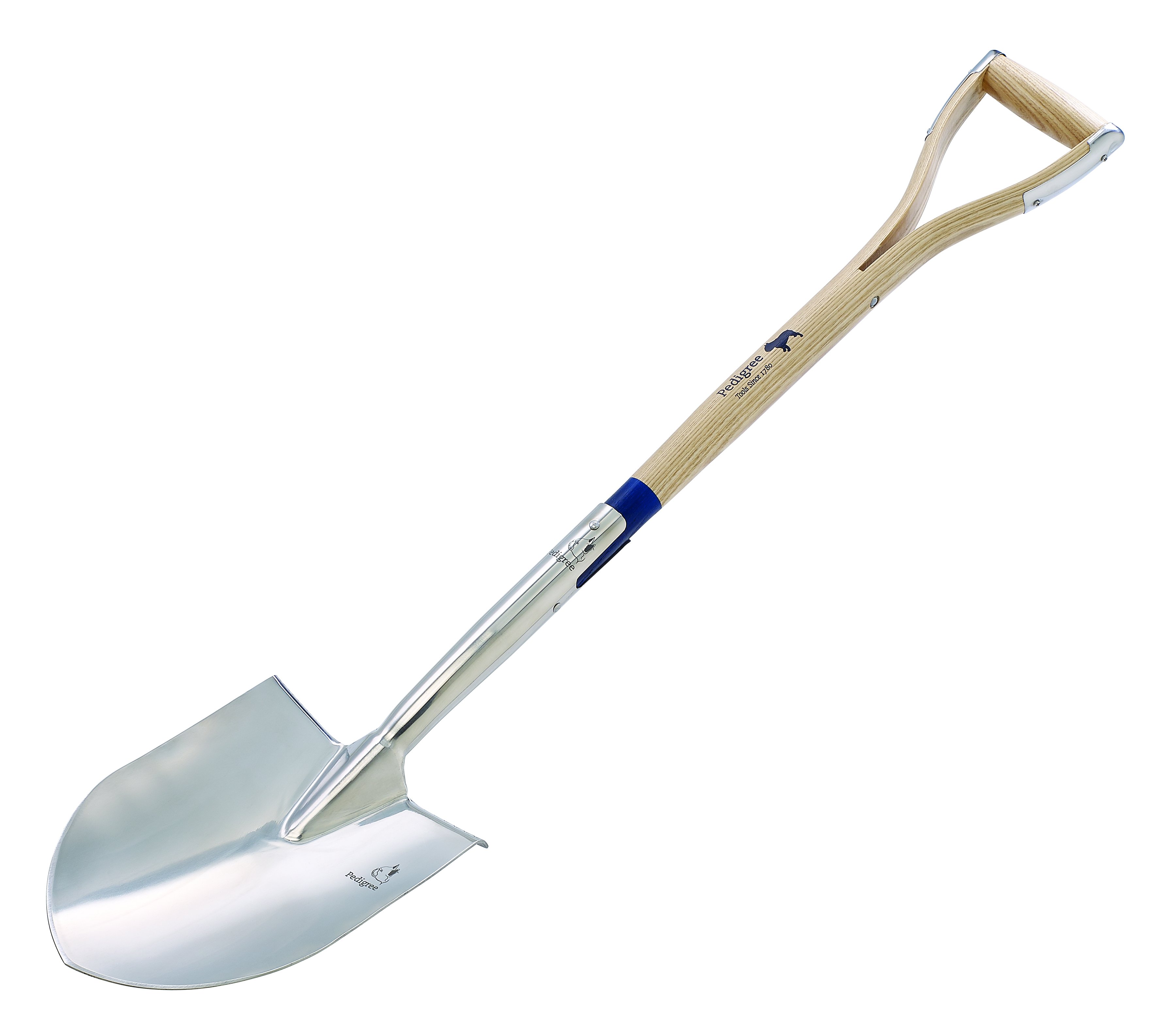 Pedigree S/S Round Point Spade 28" Wood