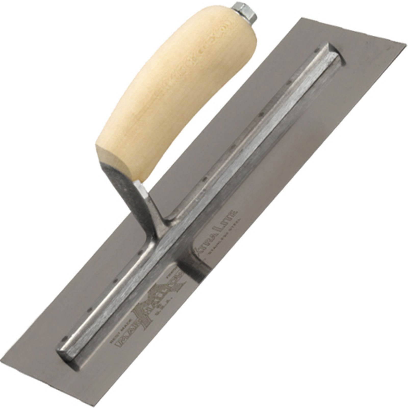 Marshalltown 11 1/2"x4 3/4" Finishing Trowel Wood Handle 
