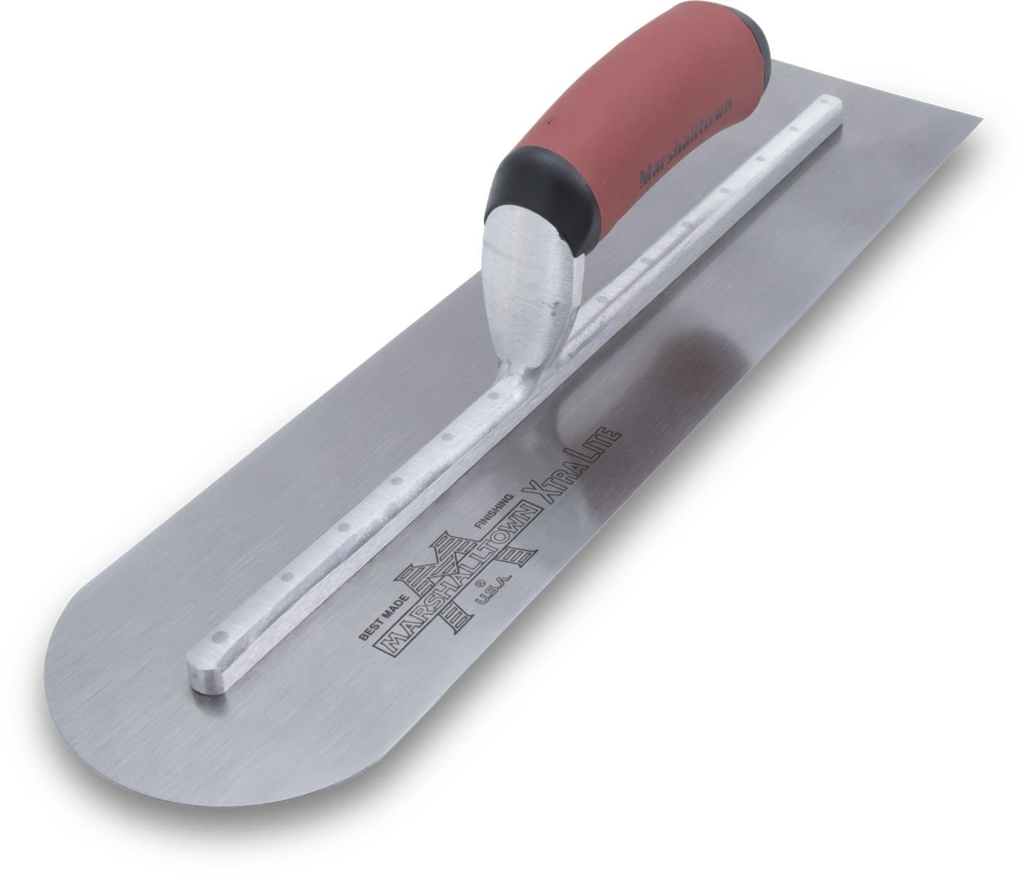 Marshalltown 18"x4" Round Ended Finishing Trowel DuraSoft Handle