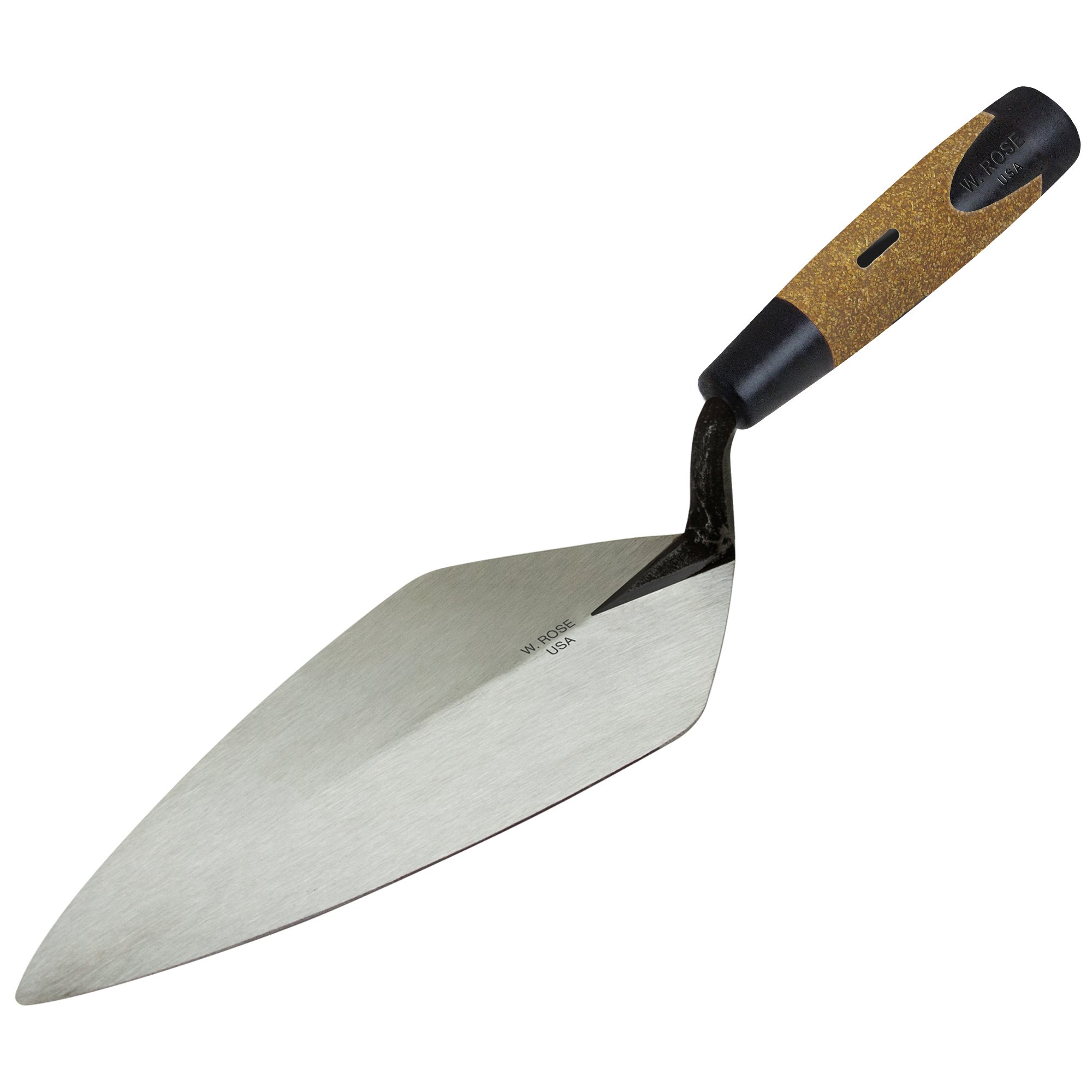 W.Rose 10? Narrow London Brick Trowel Cork Handle W.Rose 10? Narrow London Brick Trowel Cork Handle