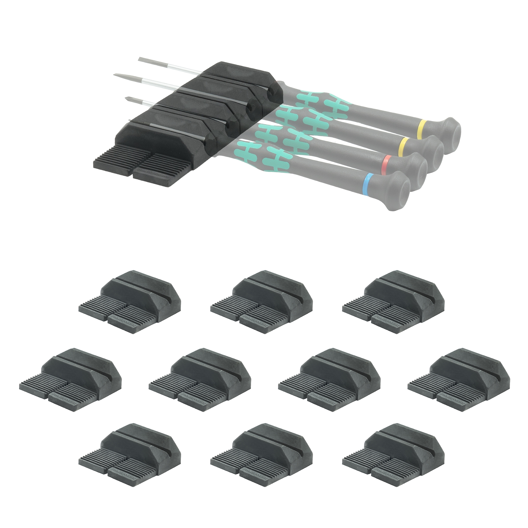 S.Mounts Black Drawer Hive Screwdriver Holder x 10