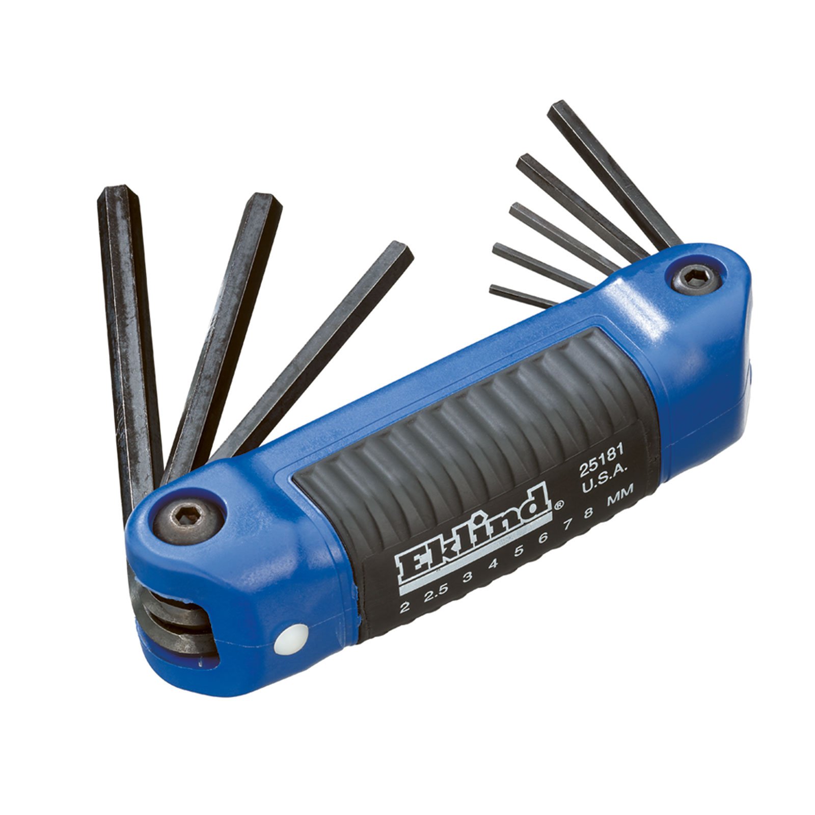 Eklind Metric 8pc Ergo-Fold Hex Key Set, Long 