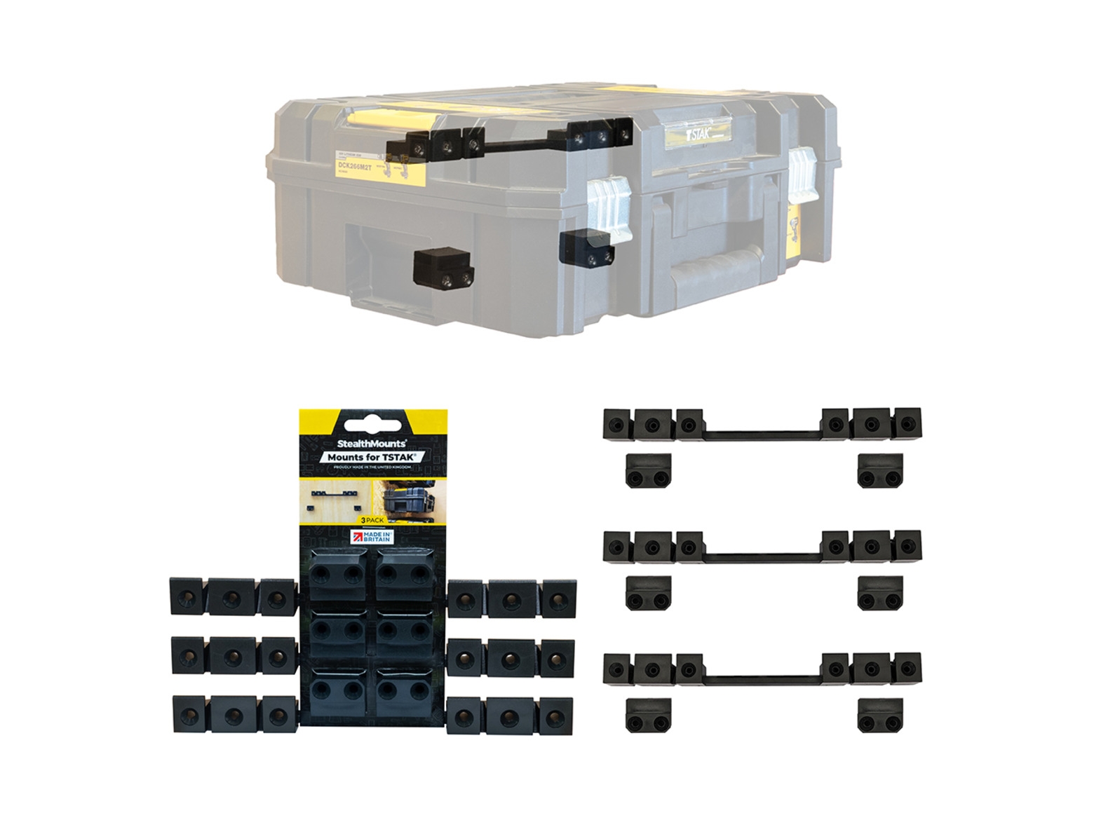 S.Mounts Mount, T-STAK,Dewalt T-STAK Wall Mount x 3