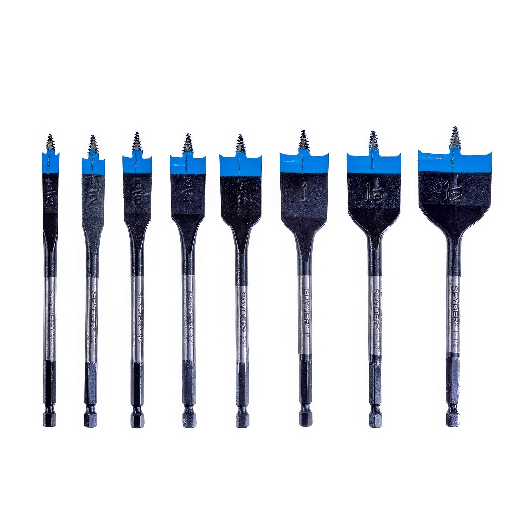 Spyder 8-Piece Assorted Woodboring Metric Spade Bit Set Spyder 8-Piece Assorted Woodboring Metric Spade Bit Set