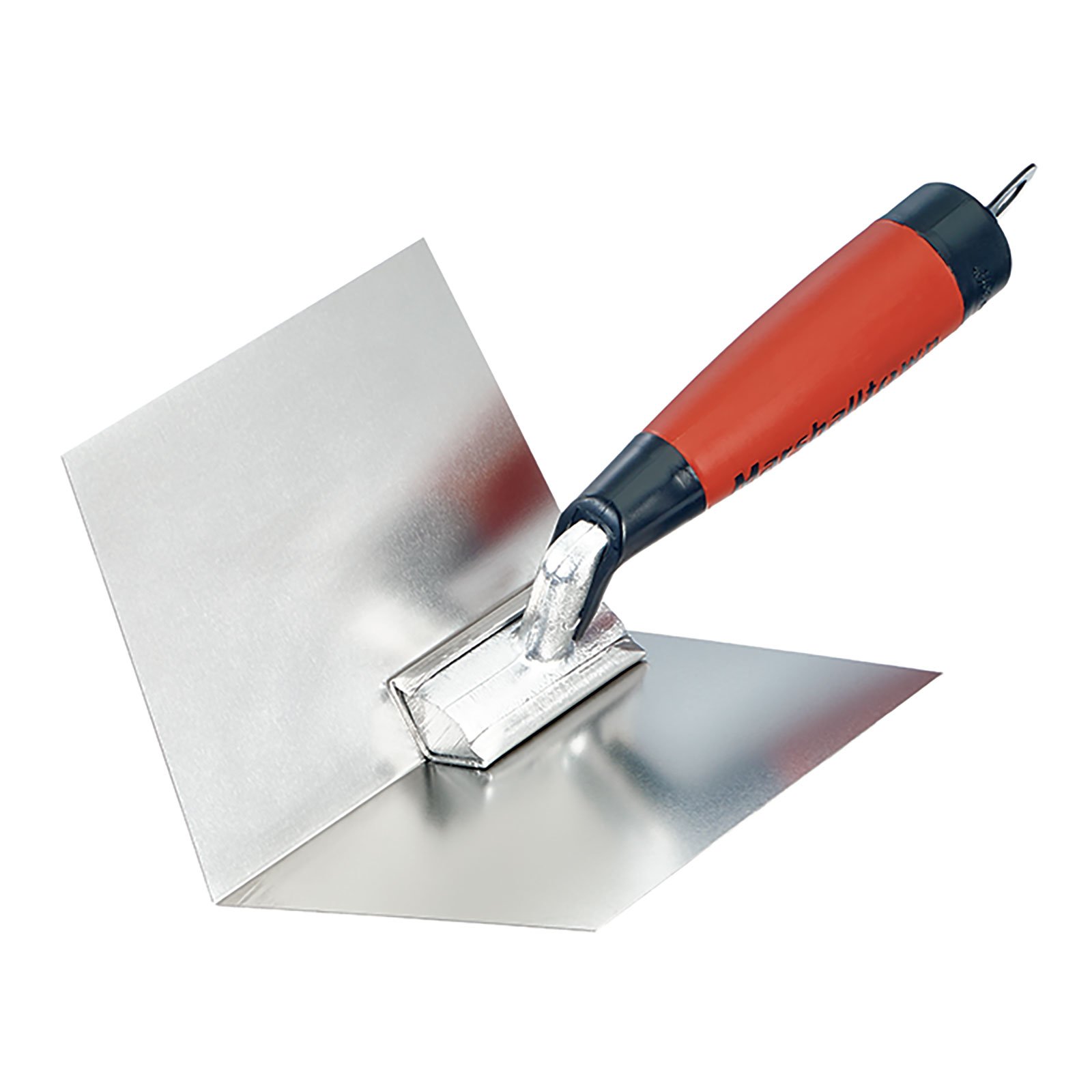 Marshalltown 4"x5" 103 Degree Stainless Steel Inside Corner Trowel DuraSoft Handle  Marshalltown 4"x5" 103 Degree Stainless Steel Inside Corner Trowel DuraSoft Handle