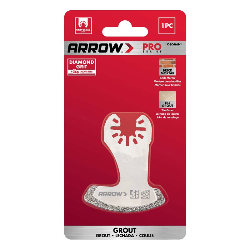 Arrow 2 1/4" (58mm) Diamond Grit Segment Boot Oscillating Blade Arrow 2 1/4" (58mm) Diamond Grit Segment Boot Oscillating Blade