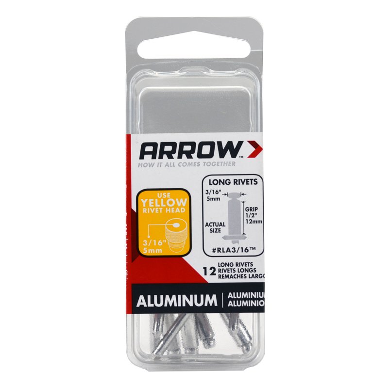 Arrow 3/16" Long Aluminium Rivet (10) Arrow 3/16" Long Aluminium Rivet (10)