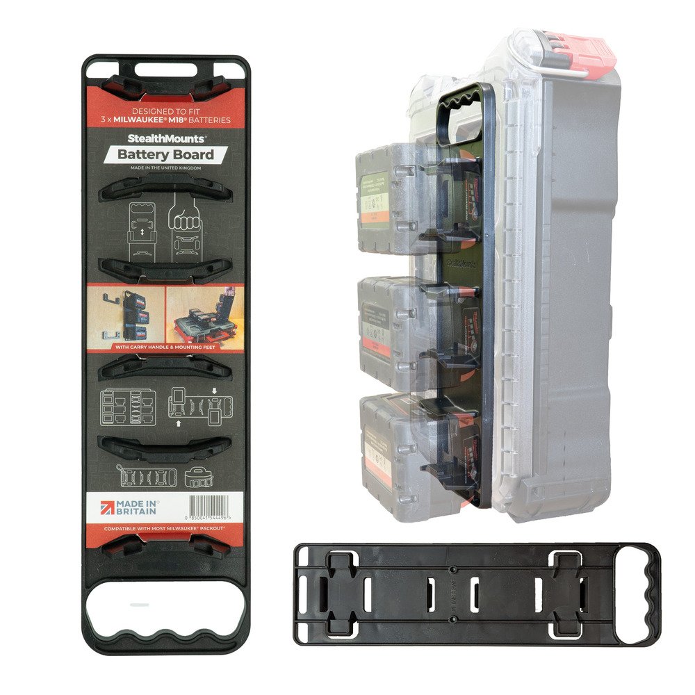 S.Mounts Battery Board, Milwaukee M18,Handle & Feet