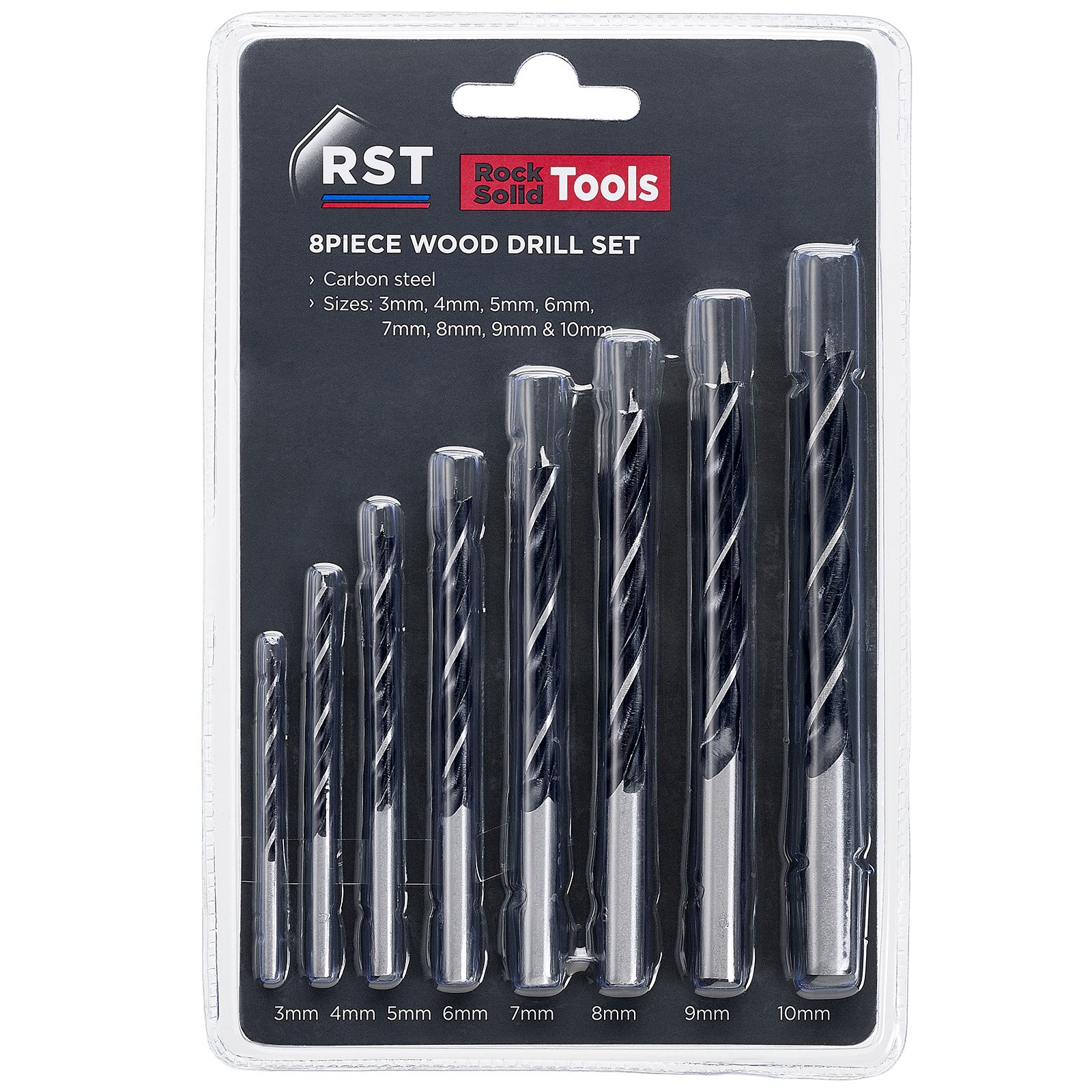 RST 8 Piece Wood Drill Bit Set RST 8 Piece Wood Drill Bit Set