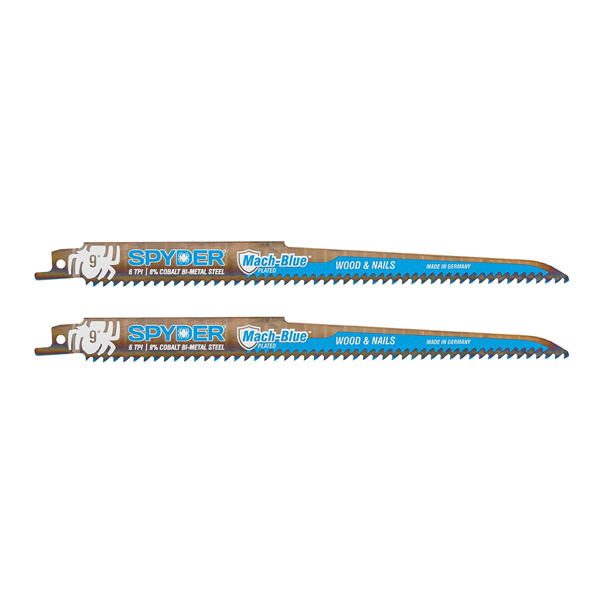 Spyder 9" 6TPI Bi-Metal Recip Blade (2 Pack) Spyder 9" 6TPI Bi-Metal Recip Blade (2 Pack)