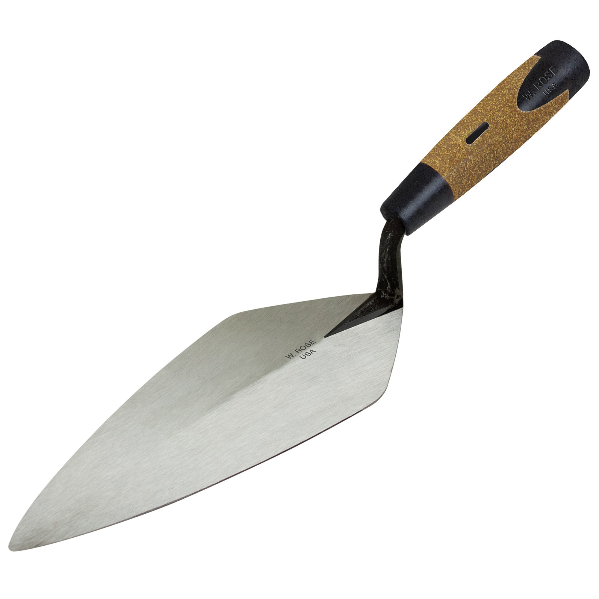 W.Rose 10? Narrow London Brick Trowel Cork Handle W.Rose 10? Narrow London Brick Trowel Cork Handle