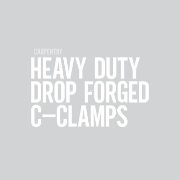 Heavy Duty Drop Forged C-Clamps
