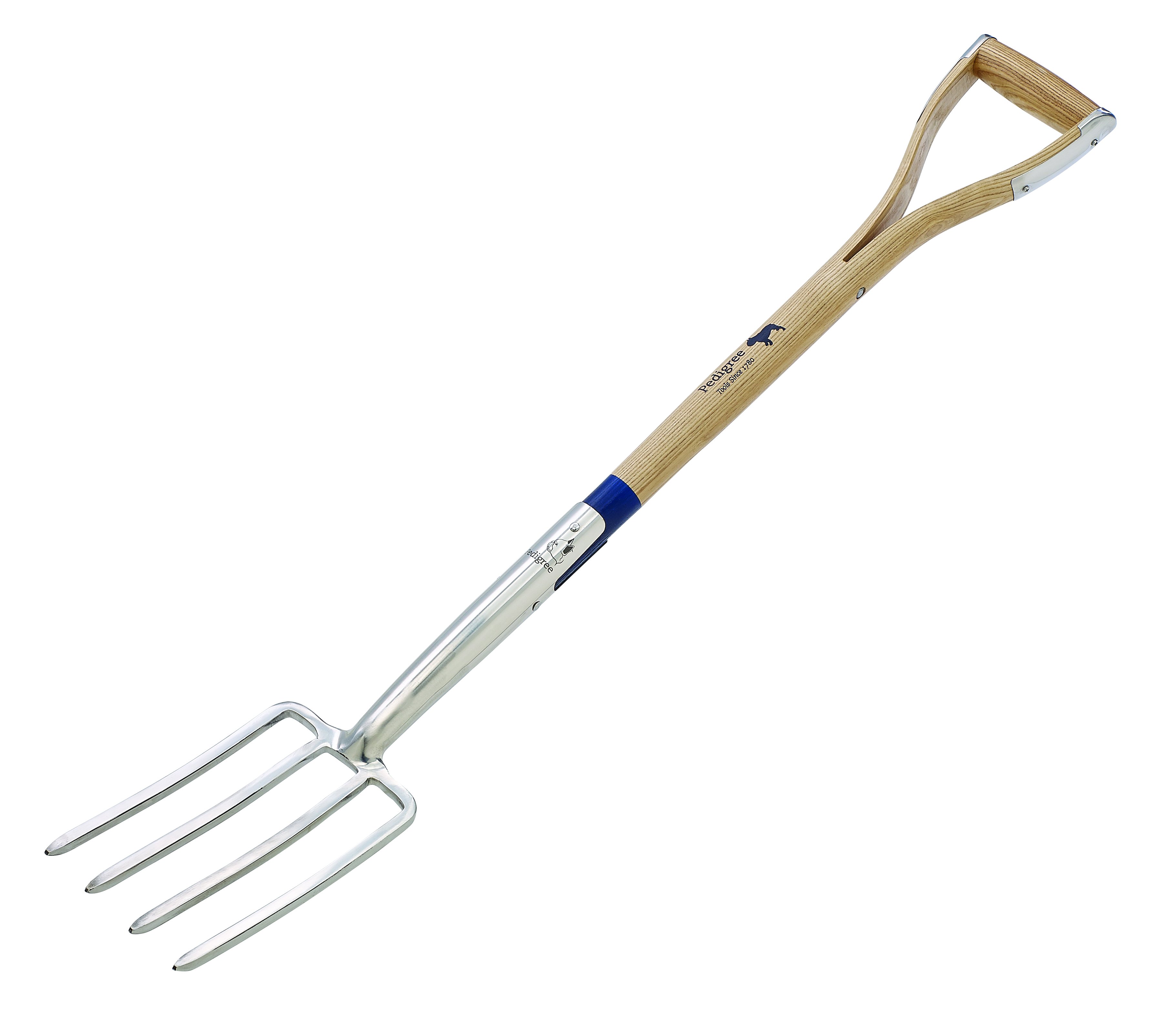 Pedigree Stainless Steel Border Fork 28" Wood