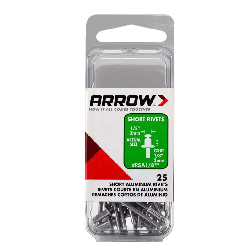 Arrow 1/8" Short Aluminium Rivet (25)