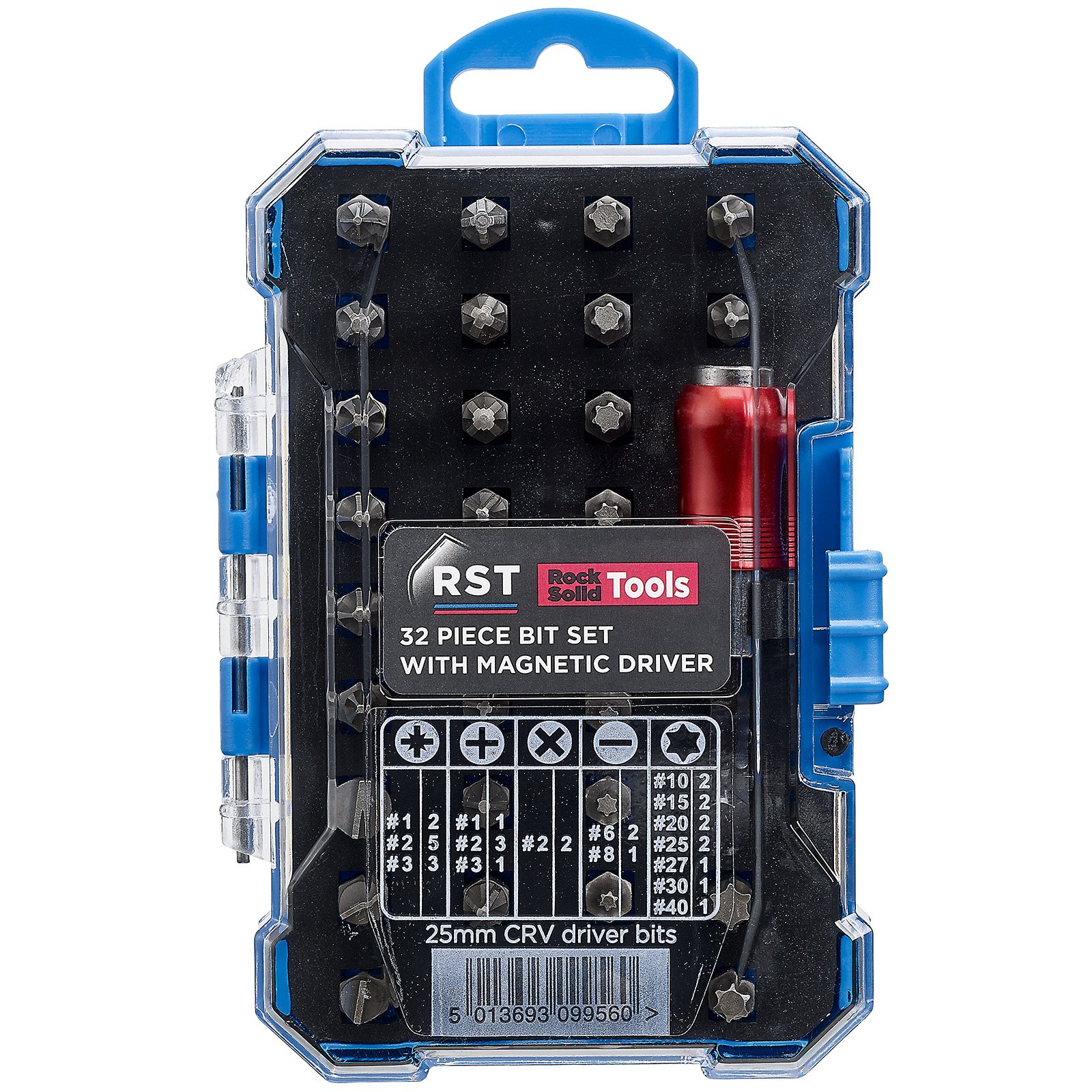 RST 32 Piece Drill Bit Set with Magnetic Driver