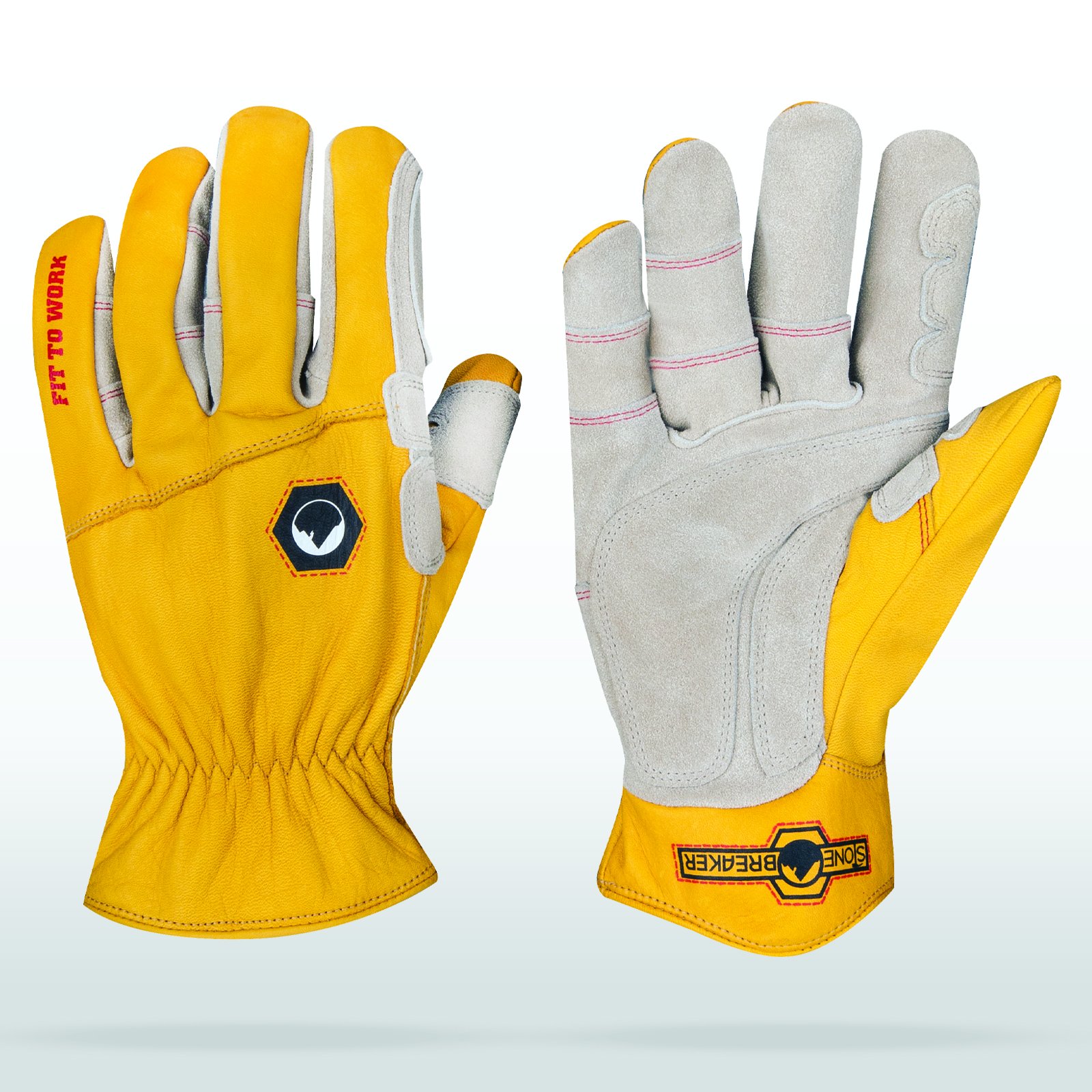 StoneBreaker Yellow Classic Rancher Work Gloves Xtra Large
