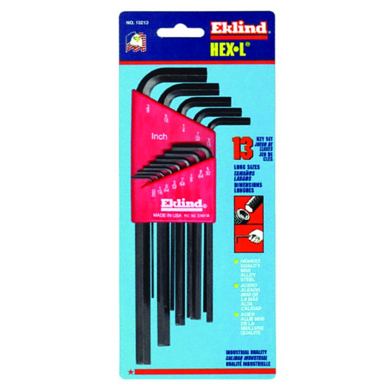 Eklind Imp 13pc Hex-L Key Set, Long Handle