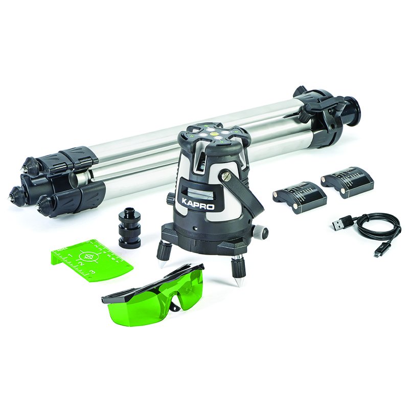 Kapro 875 Prolaser Green All-Lines Laser Level with Tripod Kapro 875 Prolaser Green All-Lines Laser Level with Tripod