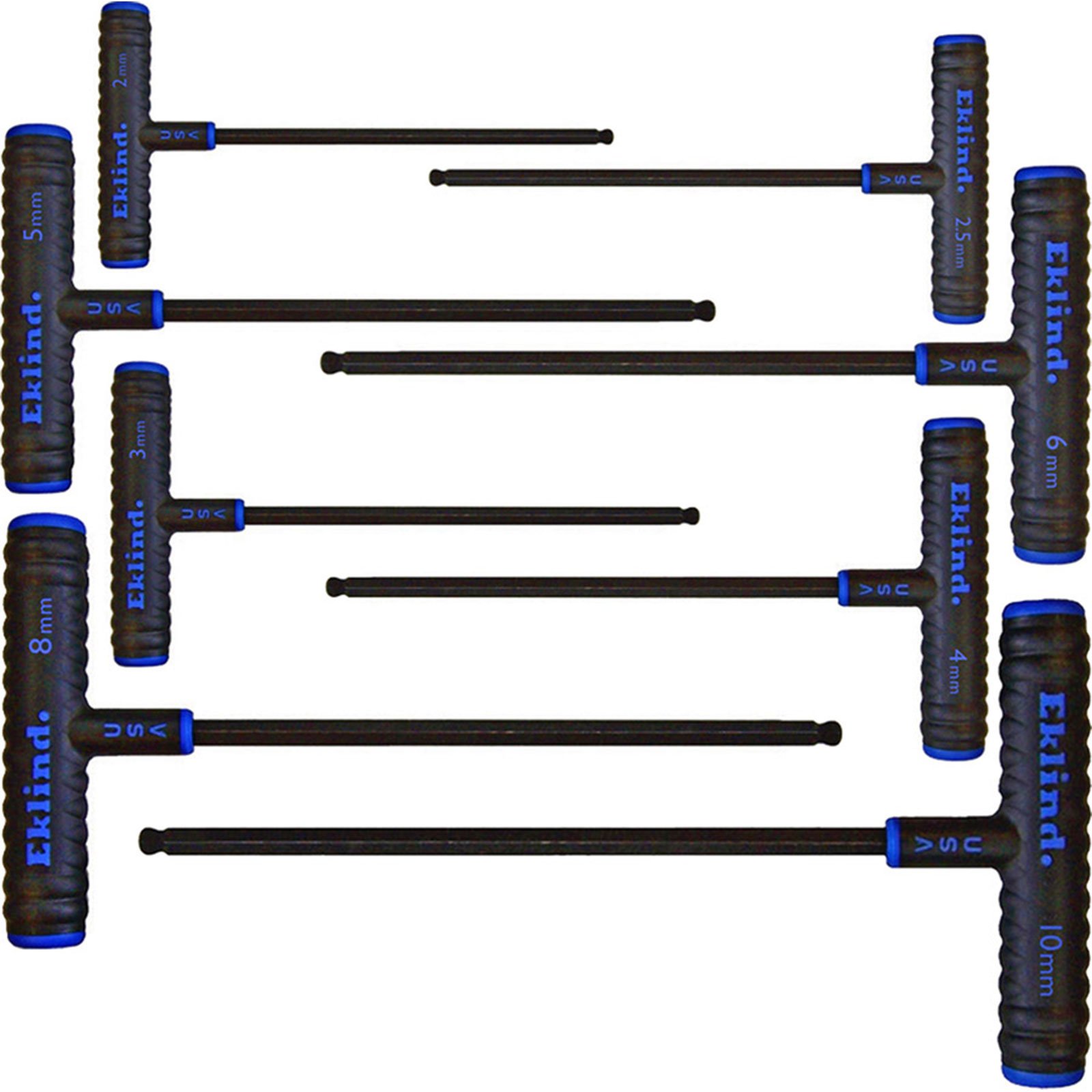 Eklind Metric 8pc Power T Ball-End Key Set