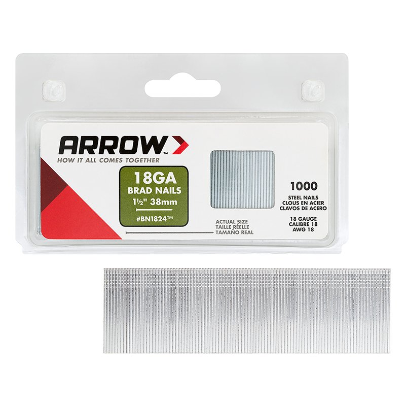 Arrow Brad Nails 38mm (1,000) Arrow Brad Nails 38mm (1,000)