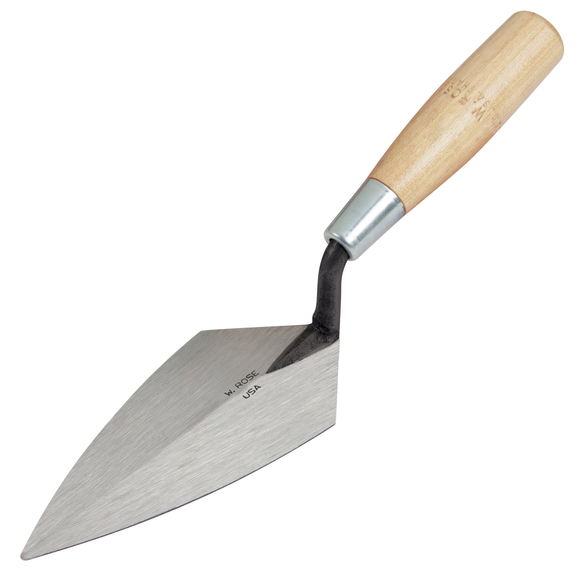 W.Rose  7"x3-3/8" Pointing Trowel Wood Handle Handle