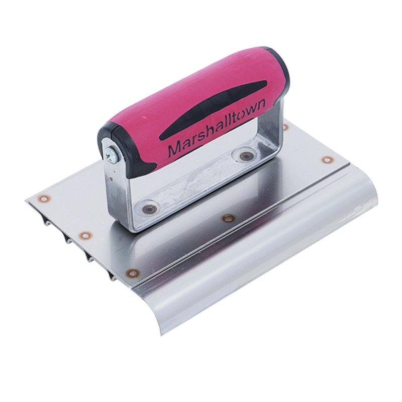 Marshalltown 6"x5" Stainless Steel Safety Step Edger DuraSoft Handle Marshalltown 6"x5" Stainless Steel Safety Step Edger DuraSoft Handle