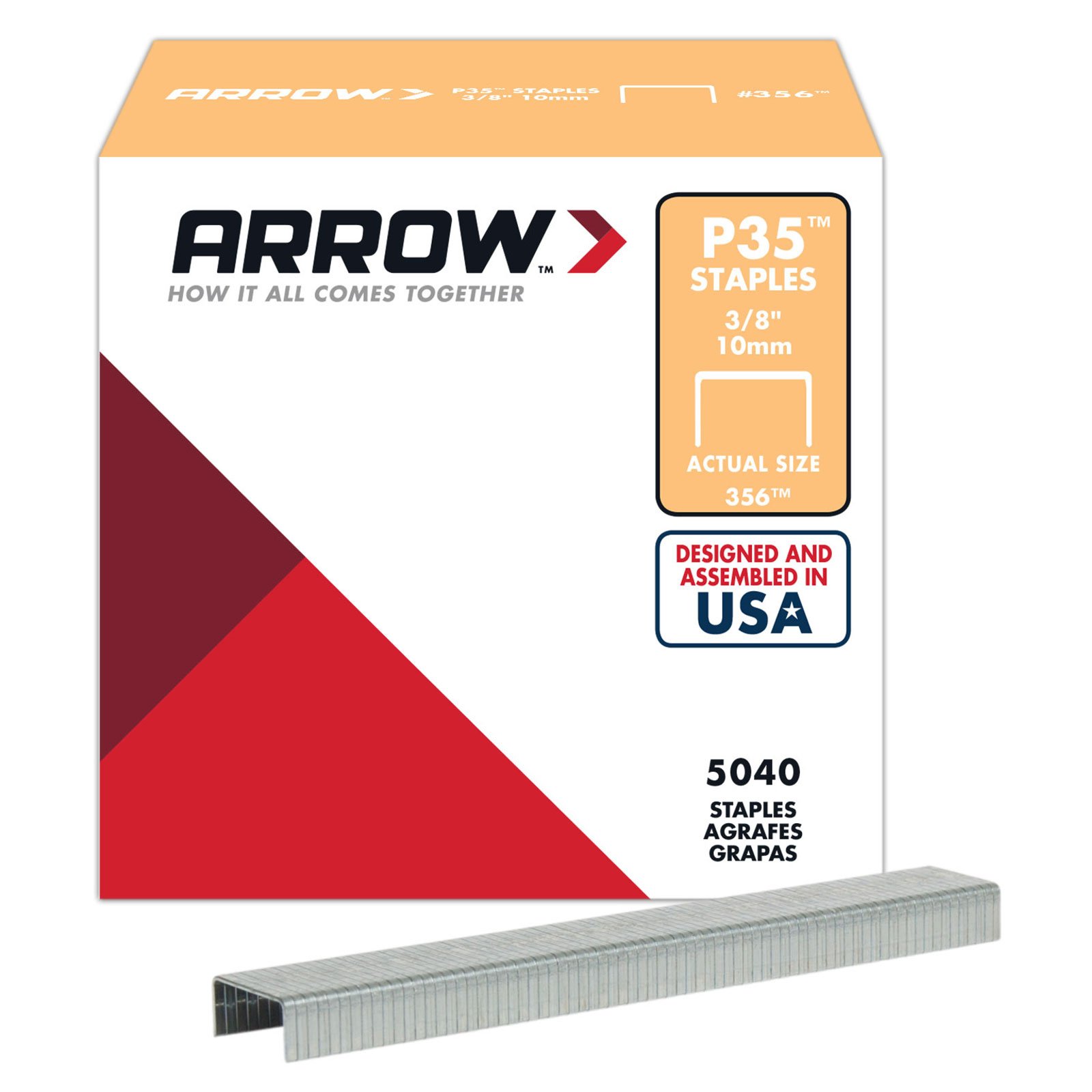 Arrow P35 Staples 10mm 3/8" (5,040)
