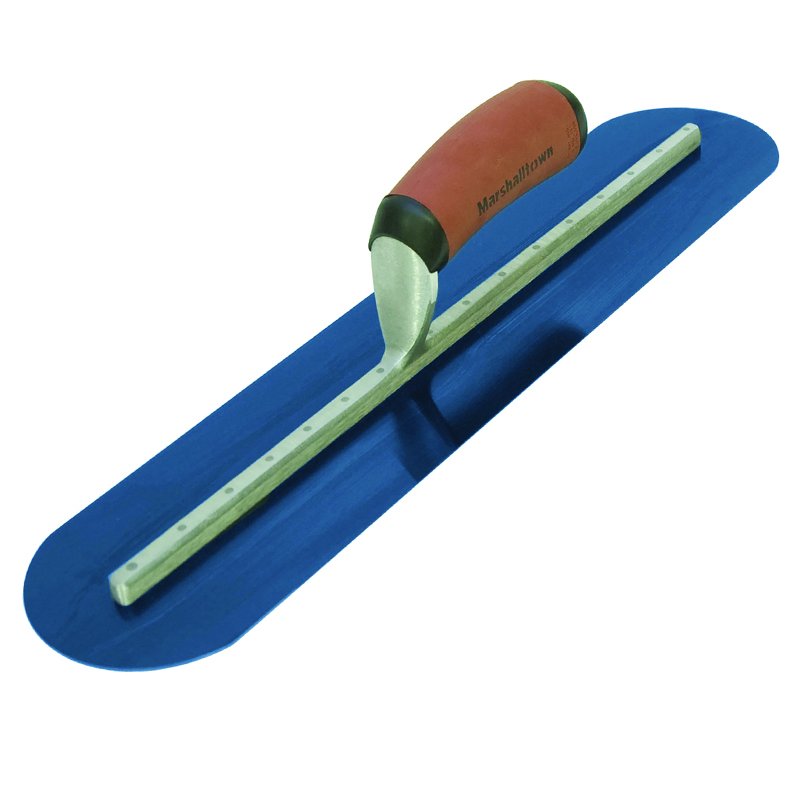 Marshalltown 16"x4" Blue Steel Round Finishing Trowel DuraSoft Handle Marshalltown 16"x4" Blue Steel Round Finishing Trowel DuraSoft Handle