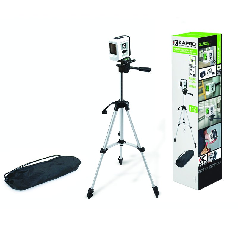 Kapro 862G Prolaser Cross Line Green Laser Level with Tripod Kapro 862G Prolaser Cross Line Green Laser Level with Tripod