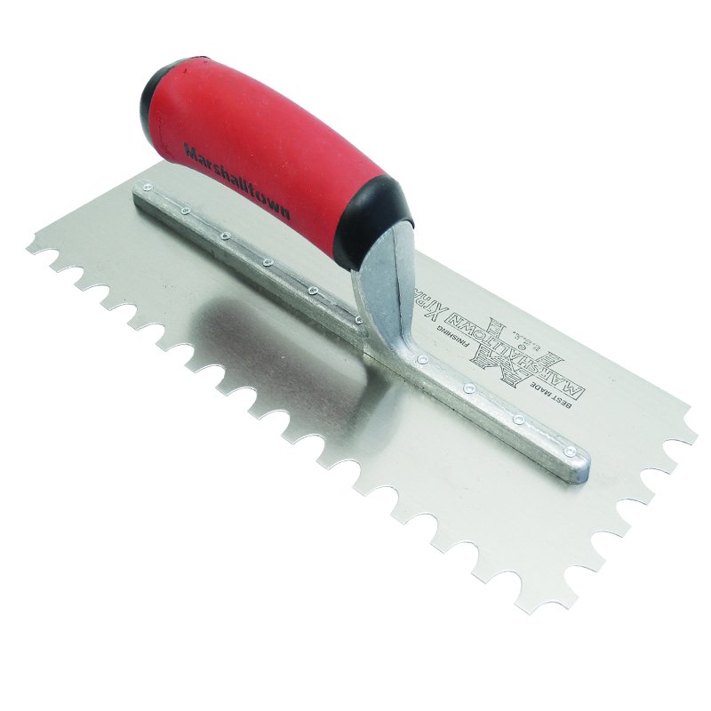 Marshalltown 11x10x6mm Half Ellipse Notched Trowel