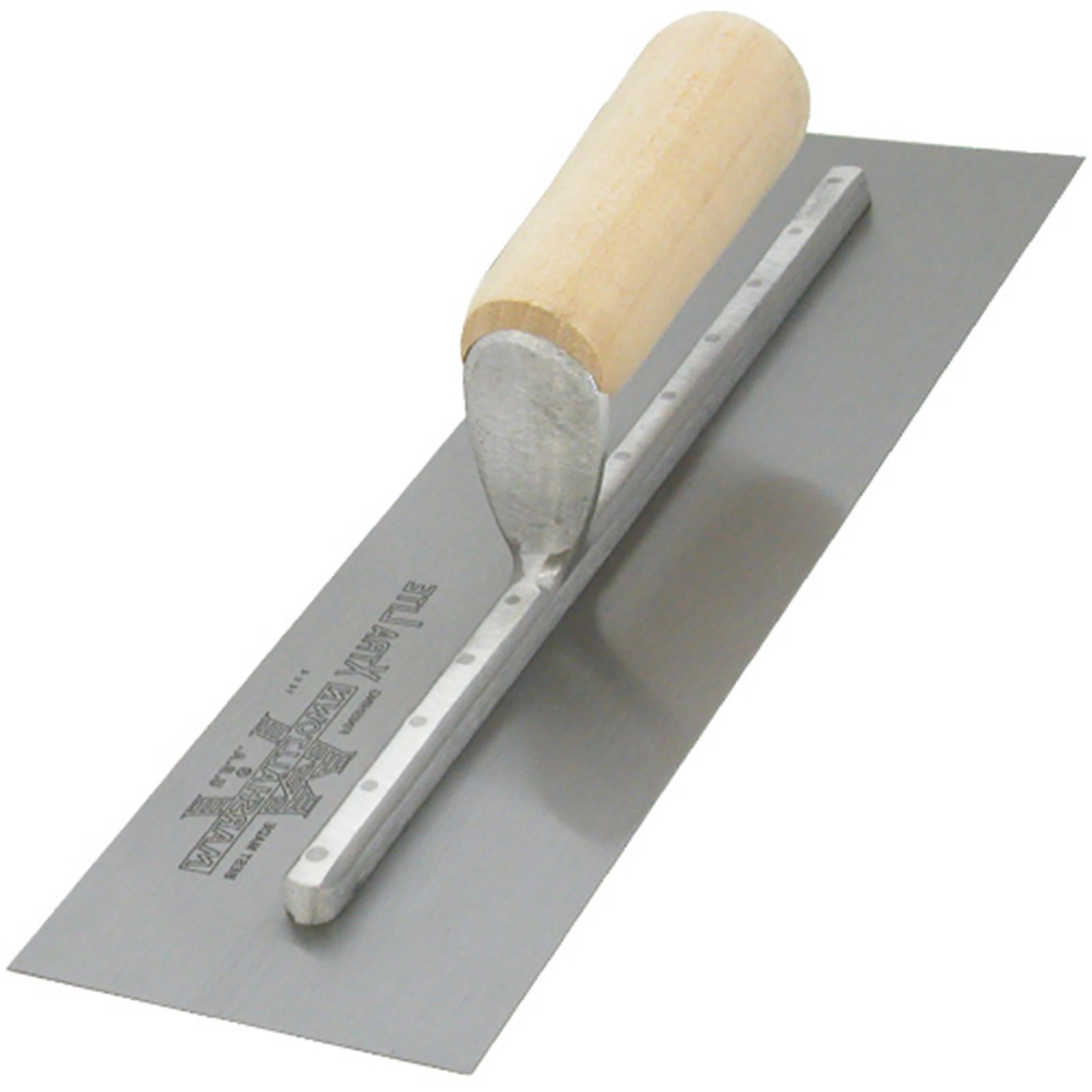 Marshalltown 16"x4" Finishing Trowel Straight Wood Handle  Marshalltown 16"x4" Finishing Trowel Straight Wood Handle