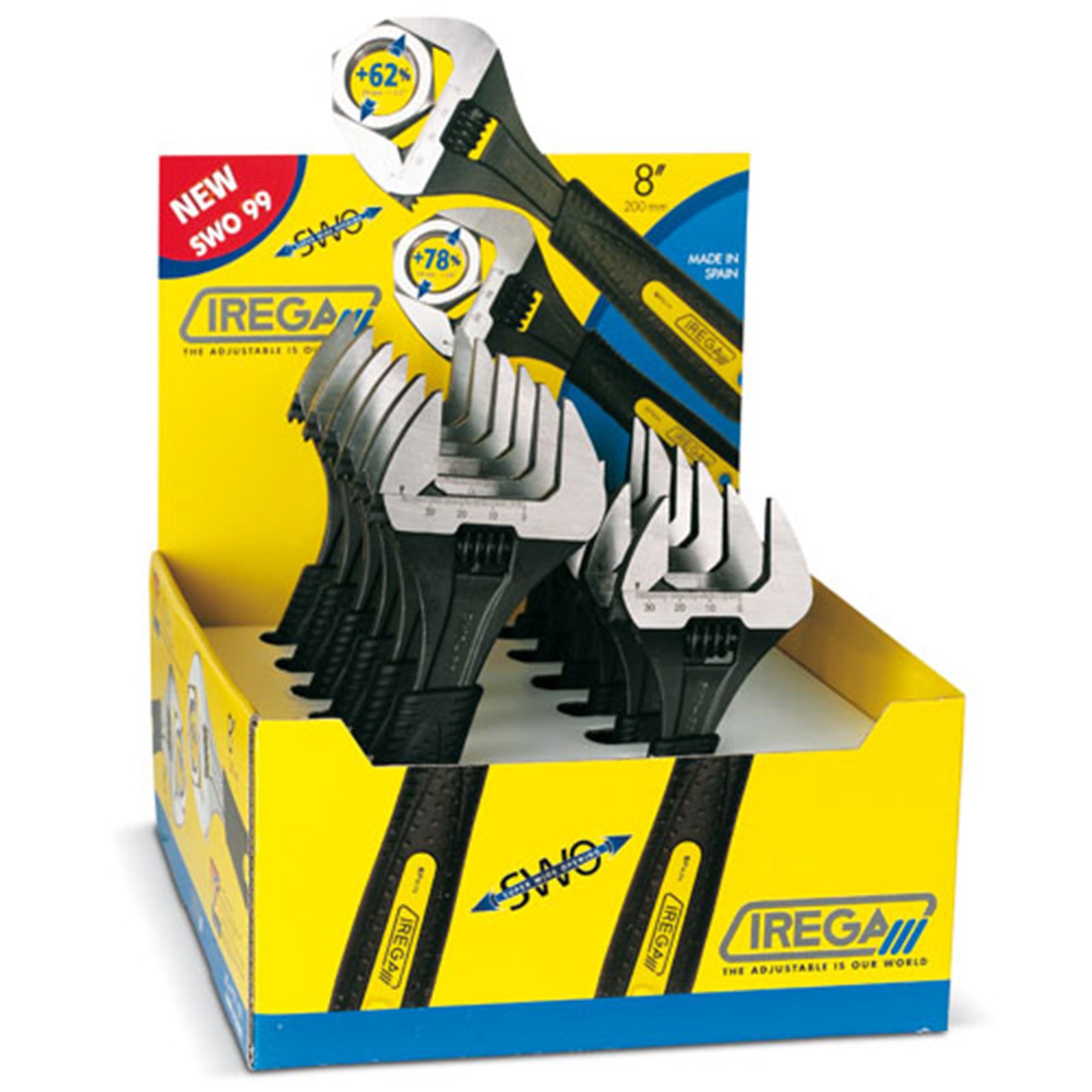 Irega SWO99 Super Wide Opening Wrench Merchandiser Irega SWO99 Super Wide Opening Wrench Merchandiser
