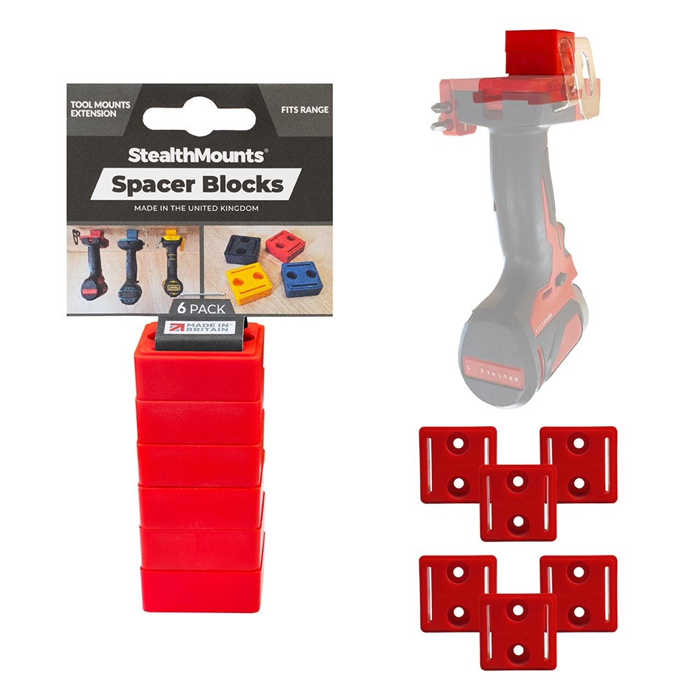 StealthMounts Tool Spacer (12mm) for Milwaukee M18 x 6 StealthMounts Tool Spacer (12mm) for Milwaukee M18 x 6