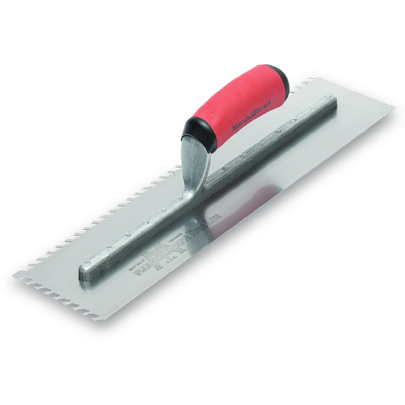 Marshalltown 16"x4" LayFlat 6mm Notch Trowel
