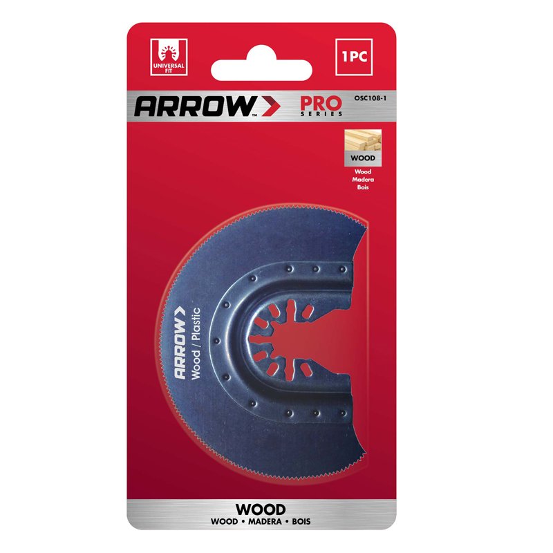 Arrow 3 7/16" (88mm) Fast Cut Wood Segment Oscillating Blade x 1
