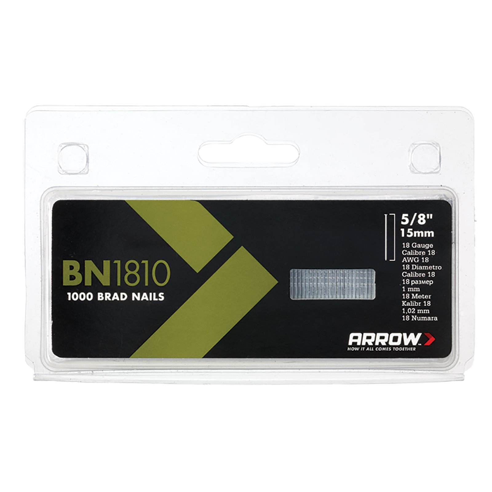 Arrow Brad Nails 15mm Brown (1000)