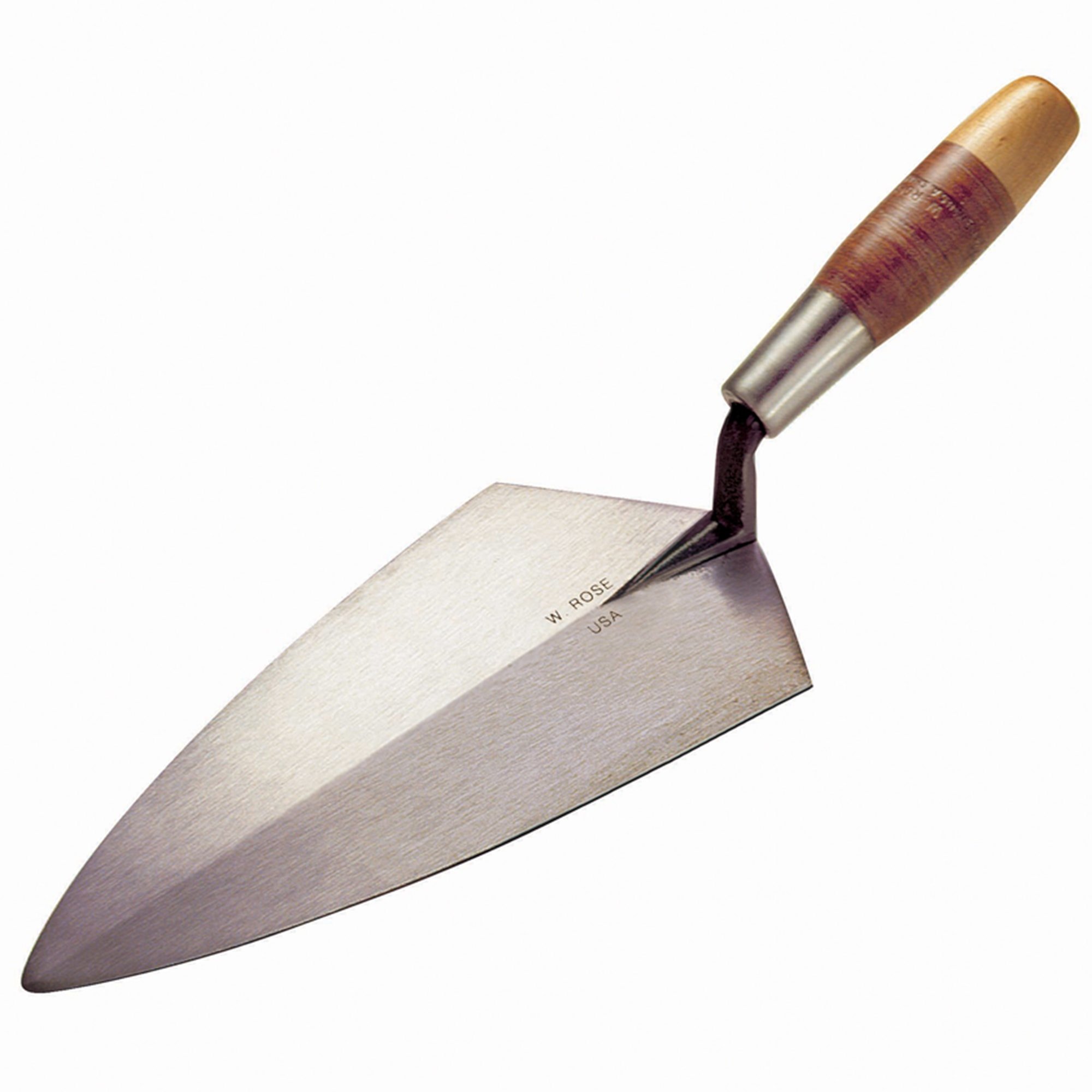 W.Rose 9-1/2" Phil Brick Trowel Leather Handle