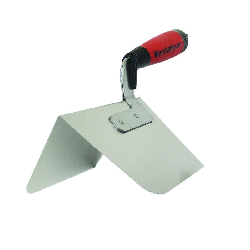 Marshalltown 5"x3 3/4" Stainless Steel Round Outside Corner Trowel DuraSoft Handle  Marshalltown 5"x3 3/4" Stainless Steel Round Outside Corner Trowel DuraSoft Handle