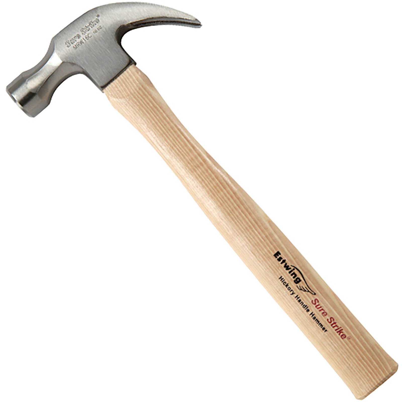 Estwing 20oz Surestrike Curved Claw Hammer, Hickory Shaft  Estwing 20oz Surestrike Curved Claw Hammer, Hickory Shaft