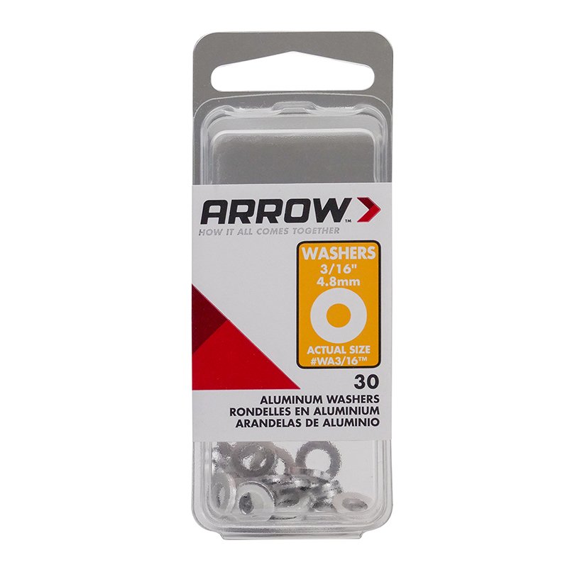 Arrow 3/16 Aluminium Washer (30)