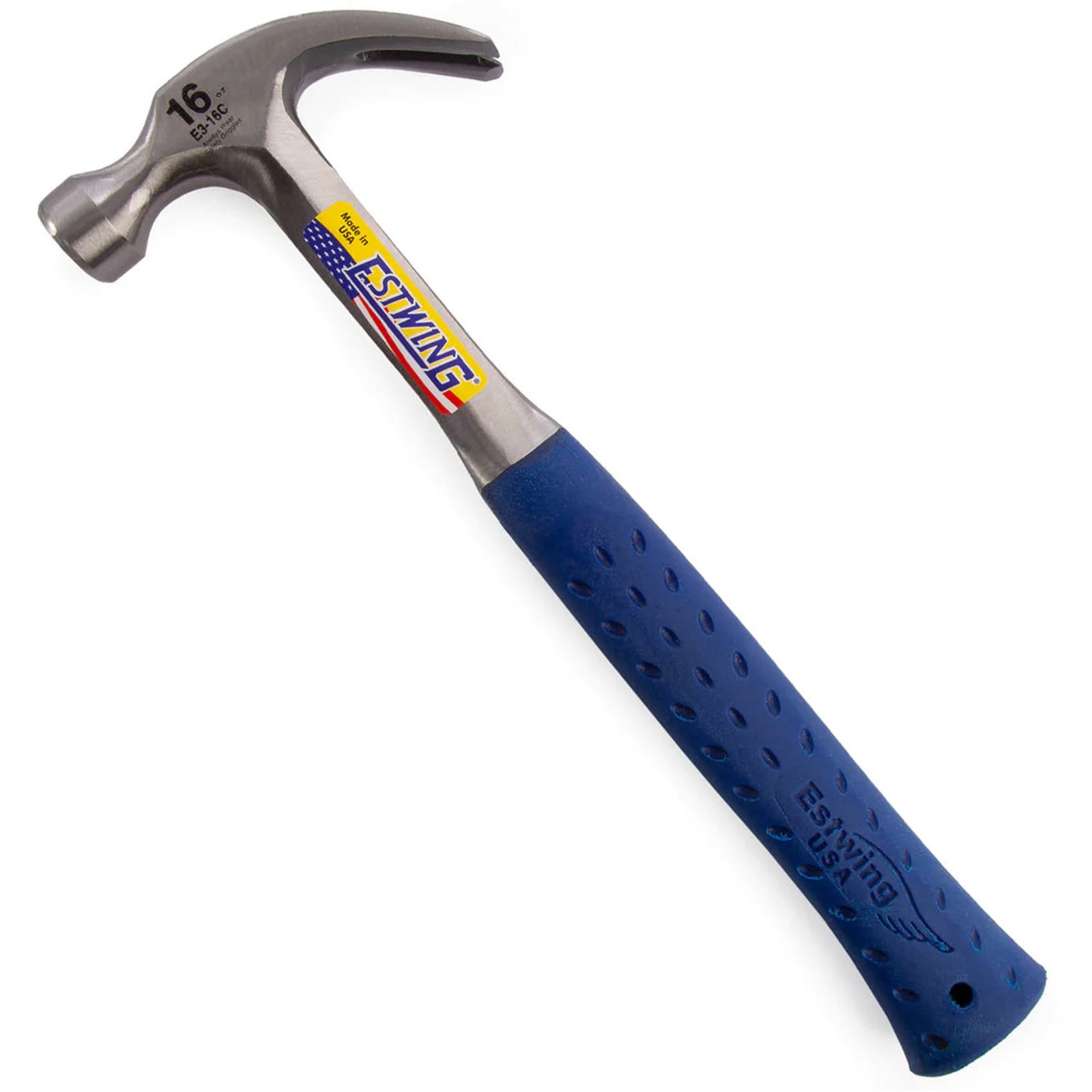 Estwing 16oz Vinyl Grip Curved Claw Hammer Estwing 16oz Vinyl Grip Curved Claw Hammer