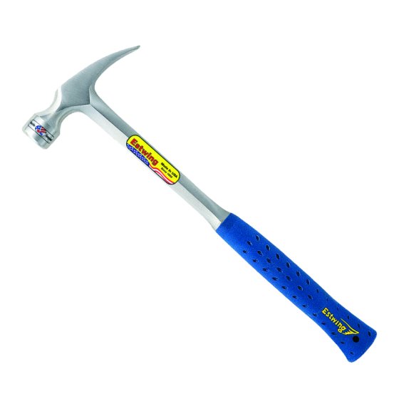 Estwing 20oz Straight Claw Framing Hammer, Milled Face Rollins & Sons