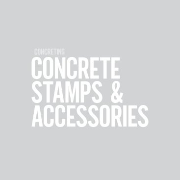 Concrete Stamps & Accessories