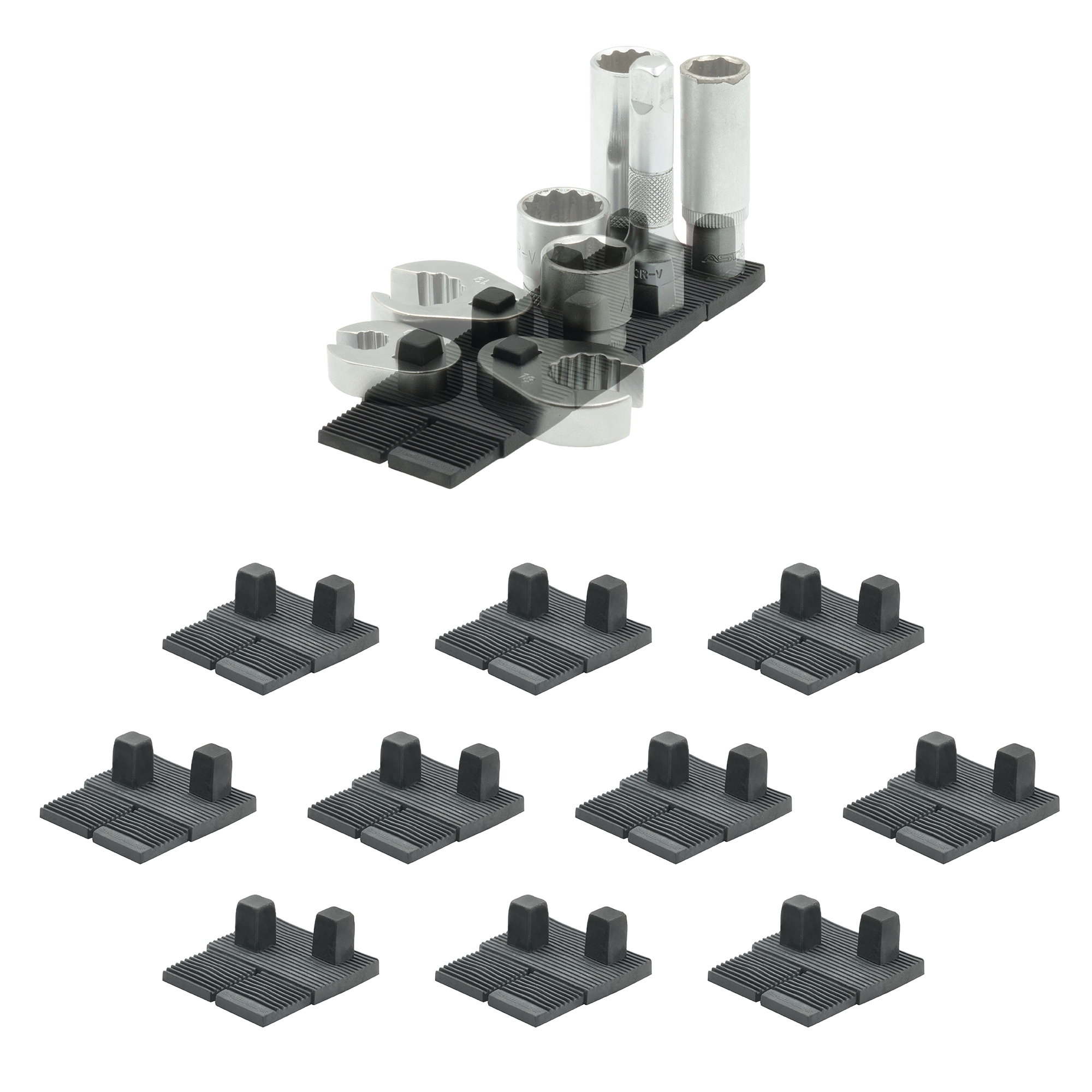 StealthMounts Black Drawer Hive 3/8 Socket Holder x 10 StealthMounts Black Drawer Hive 3/8 Socket Holder x 10