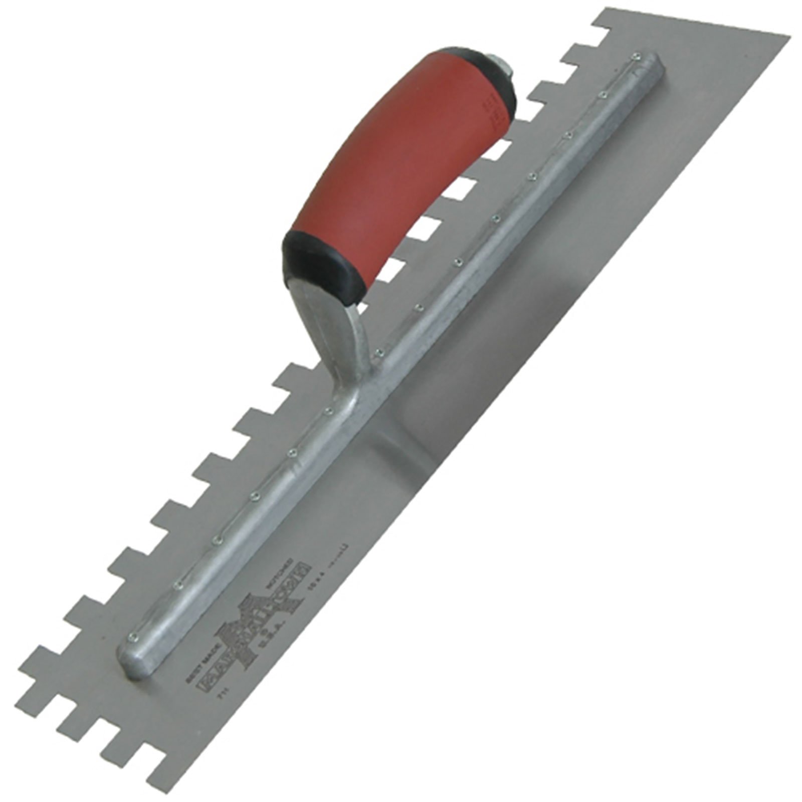 Marshalltown 1/2" Square Notched Trowel DuraSoft Handle Marshalltown 1/2" Square Notched Trowel DuraSoft Handle