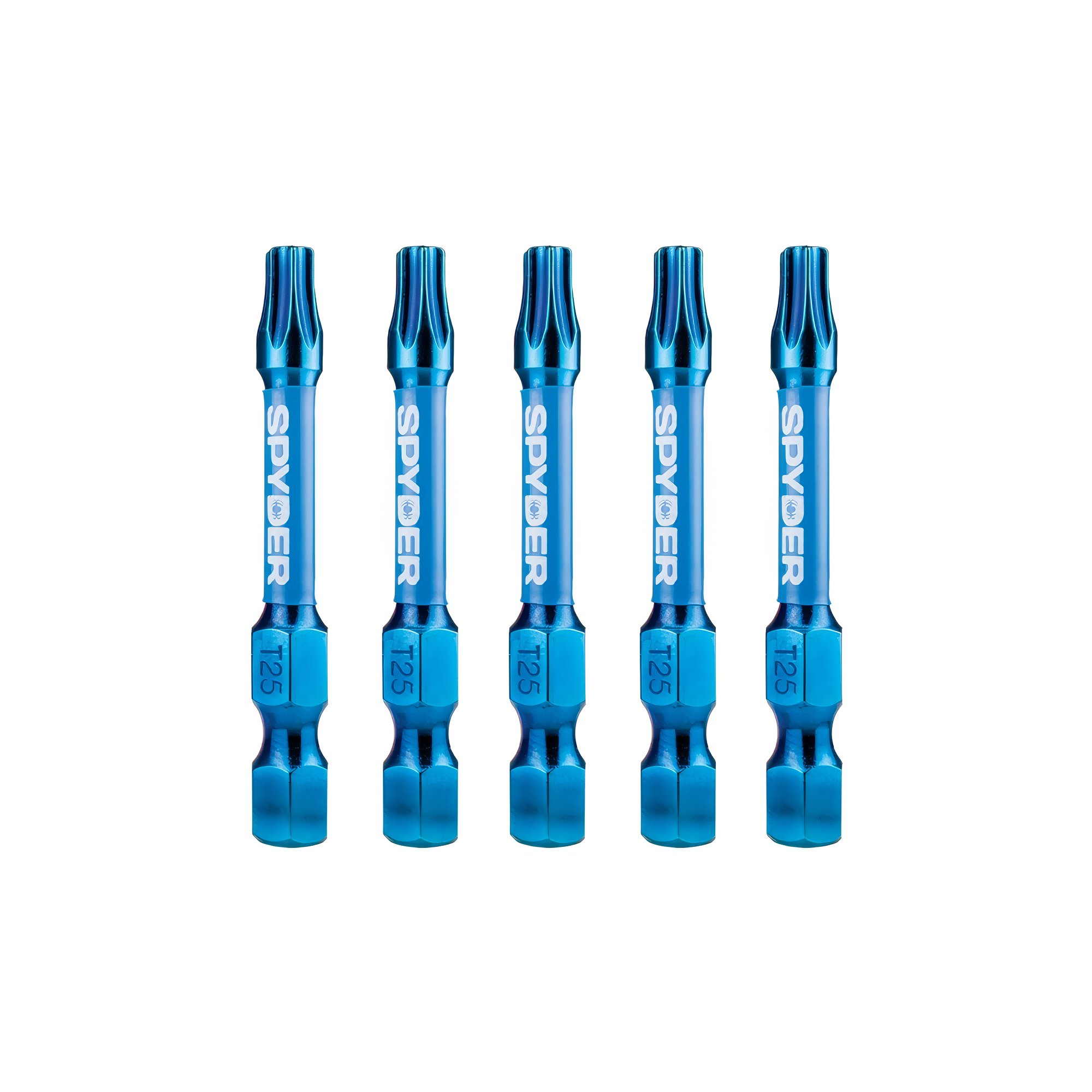 Spyder 1/4" Hex T25 Impact Driver Bit (5 Pack) Spyder 1/4" Hex T25 Impact Driver Bit (5 Pack)