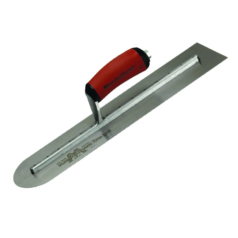 Marshalltown 16"x4" Round Ended Finishing Trowel DuraSoft Handle