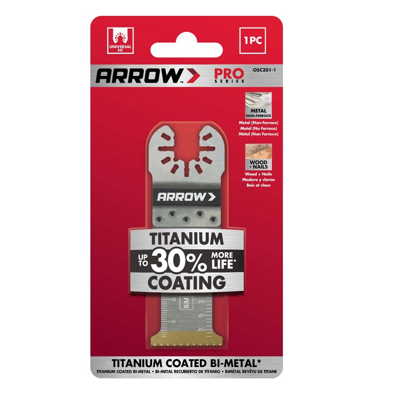 Arrow 1 1/8" (29mm) Titanium Coated Oscillating Blade x 1
