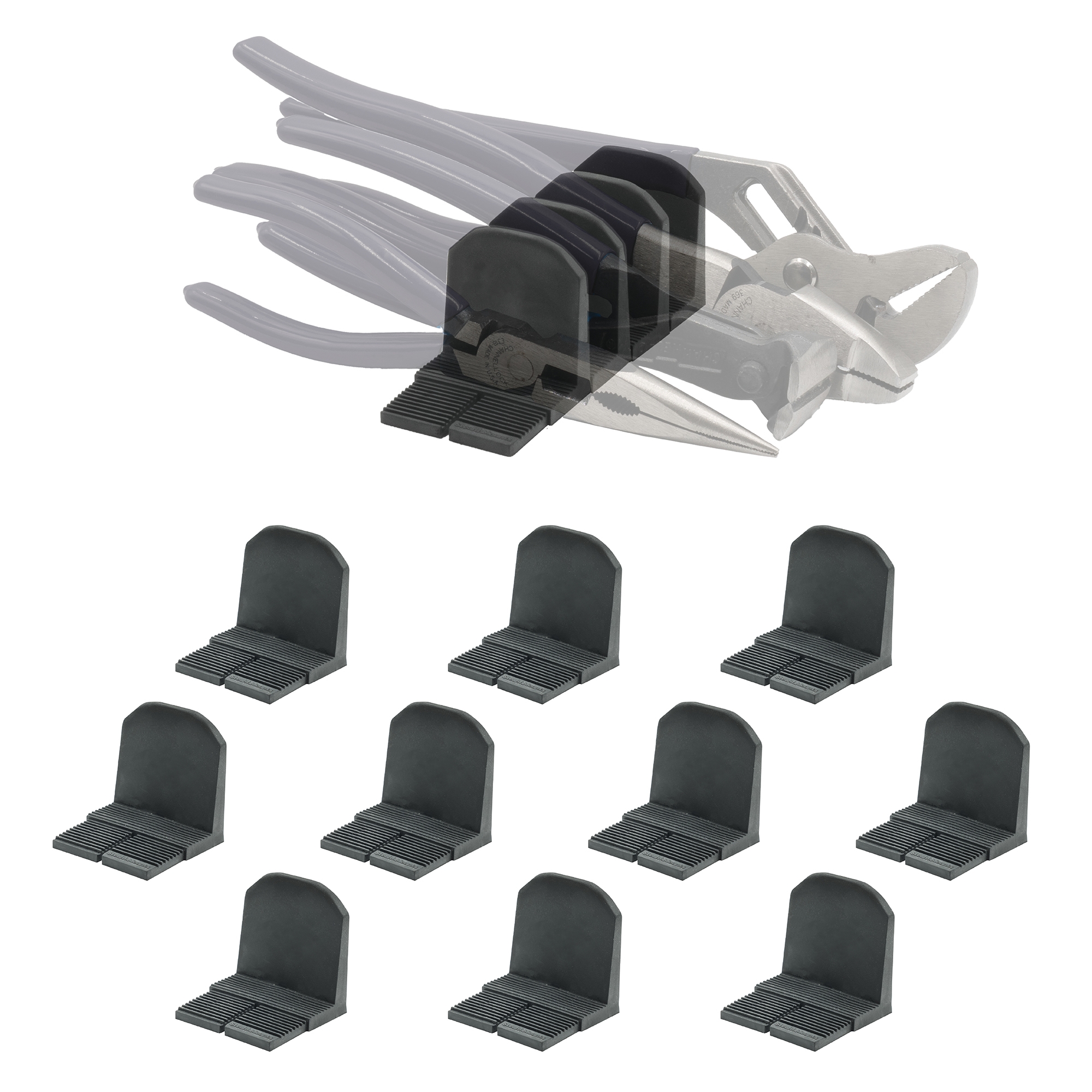 S.Mounts Black Drawer Hive Plier Holder x 10
