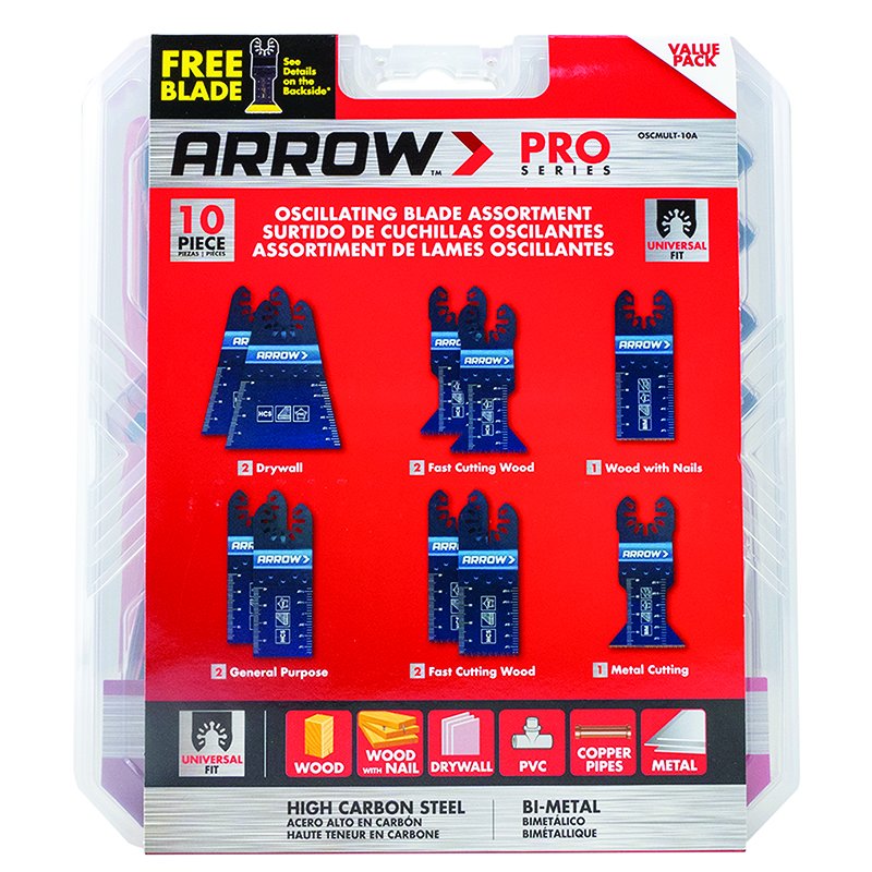 Arrow Oscillating Multi-Tool Blade Assortment Kit Arrow Oscillating Multi-Tool Blade Assortment Kit